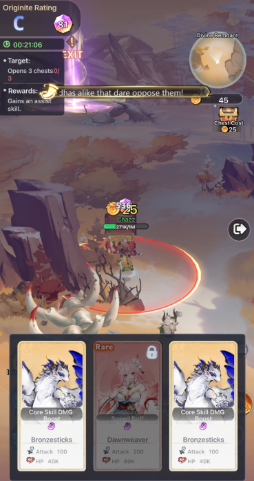 Option to upgrade Spirits from chest